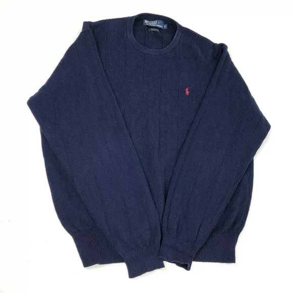 Polo By Ralph Lauren Men's Sweater Sz M Cotton - Picture 3 of 7